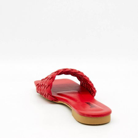 Шлепанцы  Glam Forever  красный  полиуретан F-91158 фото в интернет-магазине | Omadey.ru