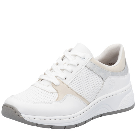 Кроссовки Rieker белый кожа/кожа искусств. F-400040 фото в интернет-магазине | Omadey.ru