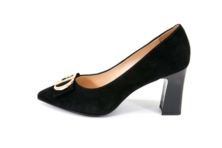 Туфли  Cavaletto  черный  велюр F-80508 фото в интернет-магазине | Omadey.ru