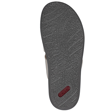 Шлепанцы  Rieker  бежевый  кожа F-401129 фото в интернет-магазине | Omadey.ru