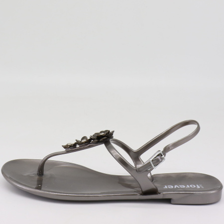 Босоножки  Glam Forever  серый  поливинилхлорид F-71007 фото в интернет-магазине | Omadey.ru