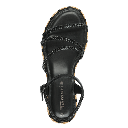 Босоножки  Tamaris  черный  текстиль F-400909 фото в интернет-магазине | Omadey.ru