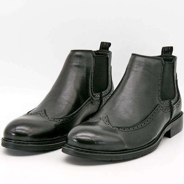 Фото Ботинки  Mirco Osvaldo  черный  кожа Z-100683