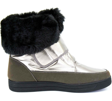 Ботинки  Keddo  серебряный  нубук искусств./нейлон Z-8622 фото в интернет-магазине | Omadey.ru