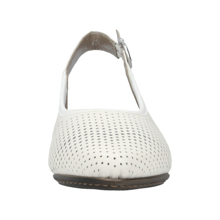 Слингбэки  Rieker  белый  кожа/кожа искусств. F-400087 фото в интернет-магазине | Omadey.ru