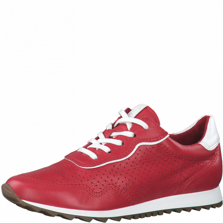 Кроссовки  Tamaris  красный  кожа F-90490 фото в интернет-магазине | Omadey.ru