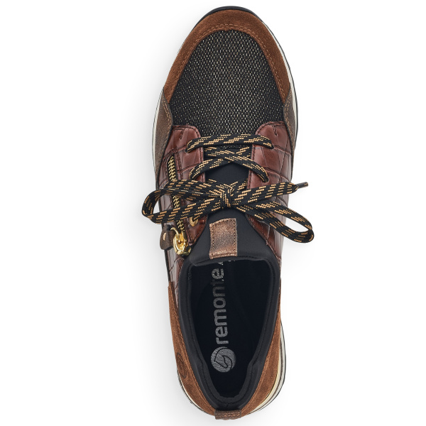 Фото Кроссовки  Remonte  коричневый  кожа/кожа искусств./текстиль Z-100211