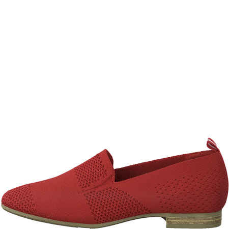 Туфли  Jana  красный  текстиль F-80809 фото в интернет-магазине | Omadey.ru