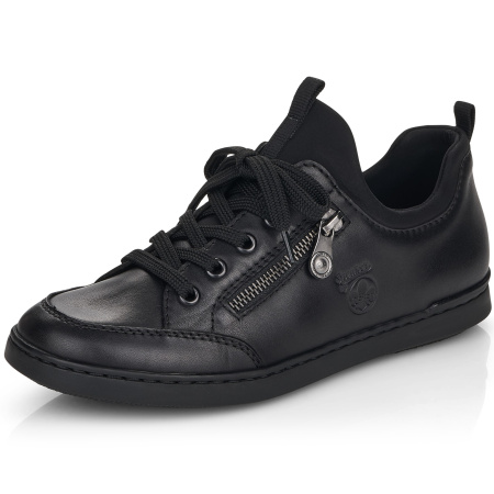 Кеды  Rieker  черный  кожа/текстиль F-100049 фото в интернет-магазине | Omadey.ru