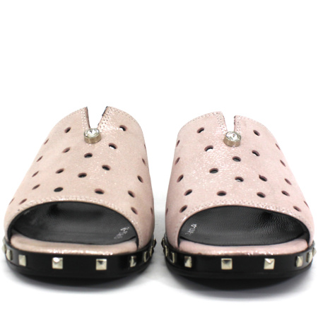 Сабо  Dakkem  пудра  кожа F-70845 фото в интернет-магазине | Omadey.ru