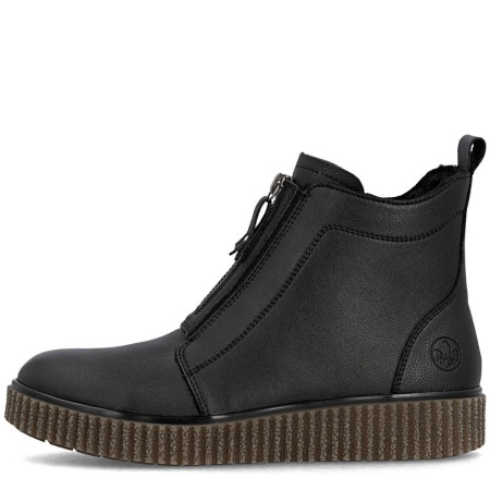 Ботинки  Rieker  черный  кожа/кожа искусств. Z-401050 фото в интернет-магазине | Omadey.ru