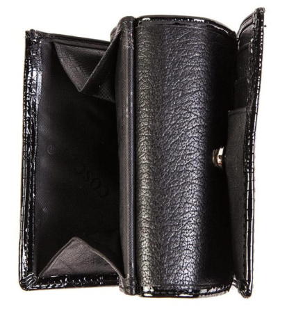 Кошелек  женские Coscet  черный  кожа лаковая искусств. c09855 фото в интернет-магазине | Omadey.ru