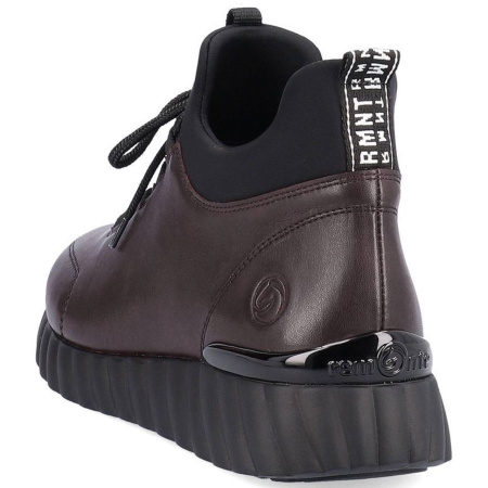 Полуботинки  Remonte  бордовый  кожа/текстиль Z-400056 фото в интернет-магазине | Omadey.ru