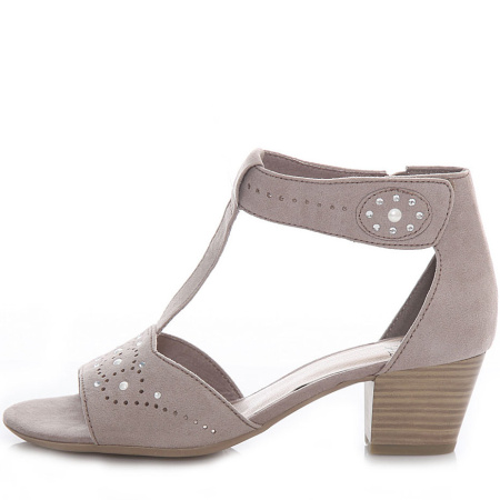 Босоножки  Jana  серый  текстиль F-7291 фото в интернет-магазине | Omadey.ru