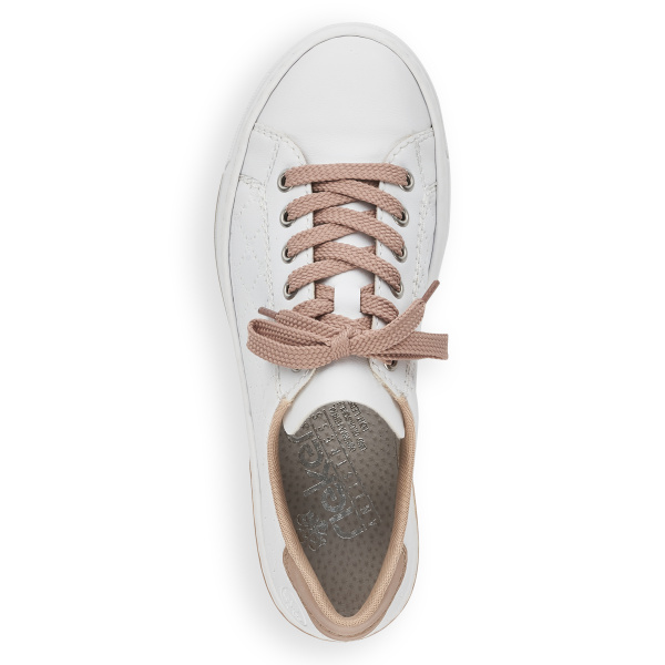 Фото Кеды  Rieker  белый  кожа искусств. F-100084