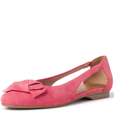 Балетки  Tamaris  коралловый  кожа F-80042 фото в интернет-магазине | Omadey.ru