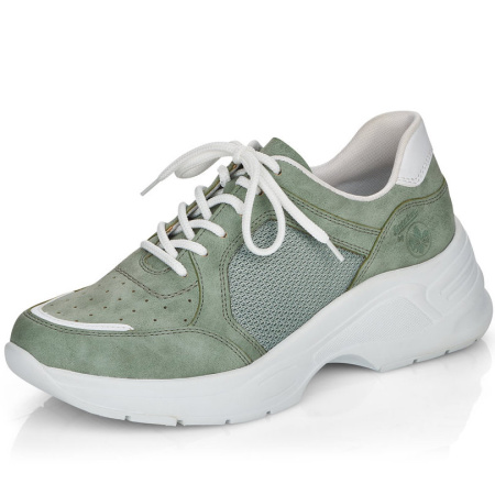 Кроссовки  Rieker  зеленый  кожа искусств./текстиль F-90532 фото в интернет-магазине | Omadey.ru