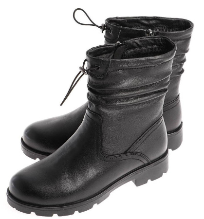 Полусапоги  Baden  черный  кожа Z-200336 фото в интернет-магазине | Omadey.ru