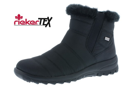 Ботинки  Rieker  черный  кожа искусств./текстиль Z-89088 фото в интернет-магазине | Omadey.ru