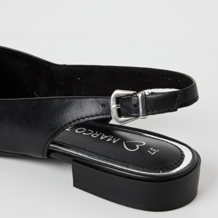 Слингбэки  Marco Tozzi  черный  кожа F-401004 фото в интернет-магазине | Omadey.ru