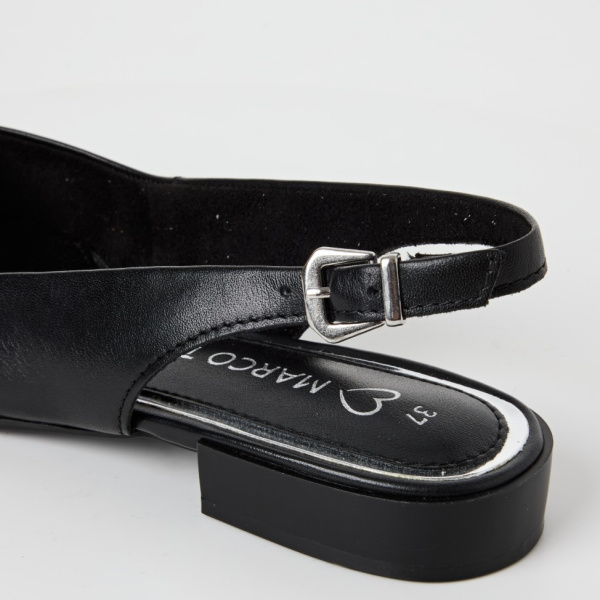 Фото Слингбэки  Marco Tozzi  черный  кожа F-401004