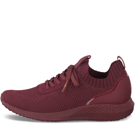 Кроссовки  Tamaris  бордовый  текстиль Z-90039 фото в интернет-магазине | Omadey.ru