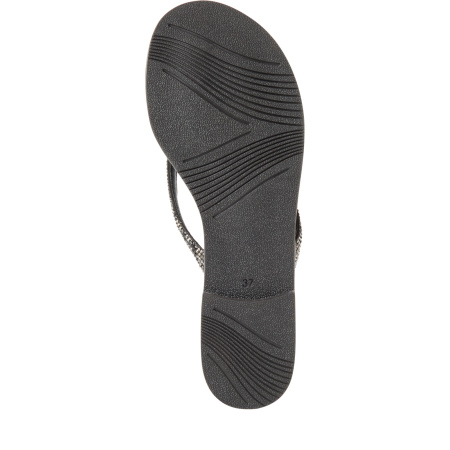 Вьетнамки  Marco Tozzi  черный  текстиль F-401250 фото в интернет-магазине | Omadey.ru