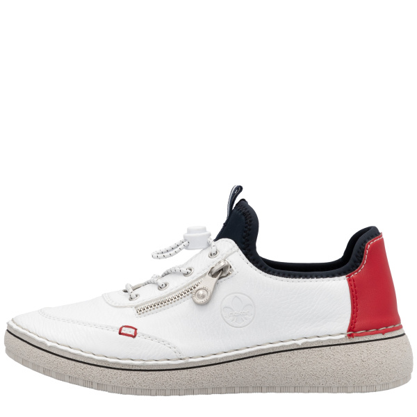 Фото Кроссовки  Rieker  белый  кожа искусств./текстиль F-400015