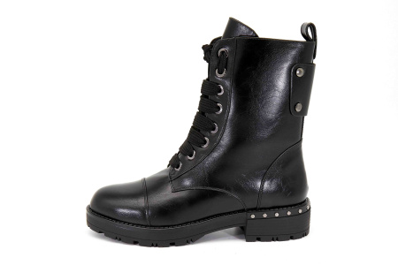 Ботинки  Betsy  черный  кожа искусств. Z-8604 фото в интернет-магазине | Omadey.ru