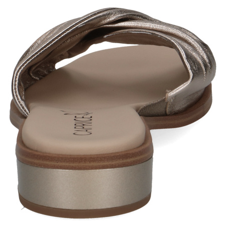 Шлепанцы  Caprice  бежевый  кожа F-400835 фото в интернет-магазине | Omadey.ru