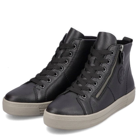 Ботинки  Remonte  черный  кожа Z-300057 фото в интернет-магазине | Omadey.ru