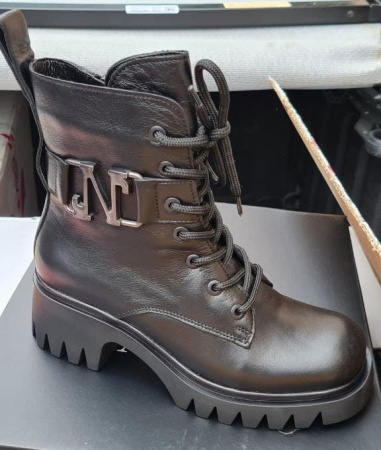 Ботинки  Dakkem  черный  кожа Z-100716 фото в интернет-магазине | Omadey.ru