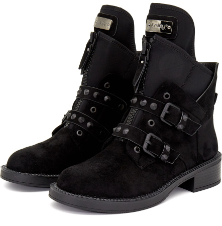 Ботинки  Betsy  черный  замша иск./стрейч Z-8368 фото в интернет-магазине | Omadey.ru