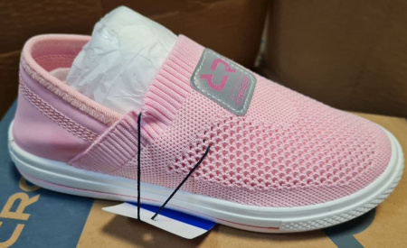 Слипоны  Crosby  розовый  текстиль F-100259 фото в интернет-магазине | Omadey.ru