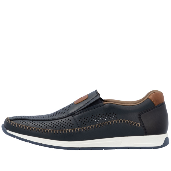 Фото Туфли  Rieker  синий  кожа/кожа искусств. F-400052 Фото Туфли  Rieker  синий  кожа/кожа искусств. F-400052