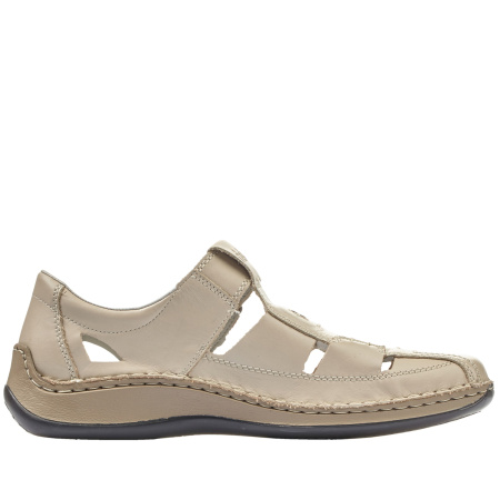 Туфли летние  Rieker  бежевый  кожа F-400110 фото в интернет-магазине | Omadey.ru