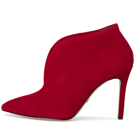 Ботильоны  Tamaris  красный  кожа Z-90541 фото в интернет-магазине | Omadey.ru