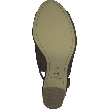 Босоножки  Tamaris  коричневый  кожа F-80760 фото в интернет-магазине | Omadey.ru