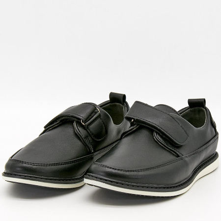 Туфли  Tesoro  черный  кожа искусств. Z-100016 фото в интернет-магазине | Omadey.ru