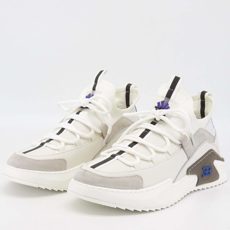 Кроссовки  Romitan  белый  кожа Z-90314 фото в интернет-магазине | Omadey.ru