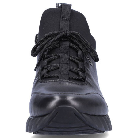 Полуботинки  Remonte  черный  кожа/текстиль Z-400055 фото в интернет-магазине | Omadey.ru