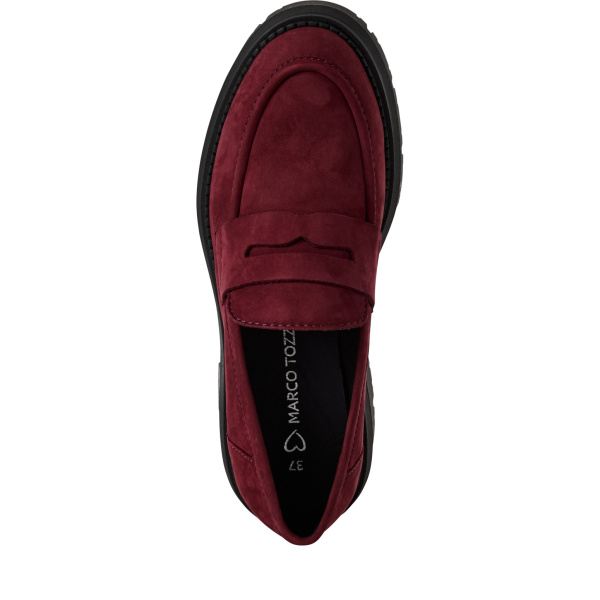 Фото Туфли  Marco Tozzi  бордовый  кожа Z-401007 Фото Туфли  Marco Tozzi  бордовый  кожа Z-401007