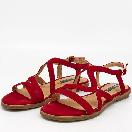 Сандалии  S.Oliver  красный  кожа F-81279 фото в интернет-магазине | Omadey.ru