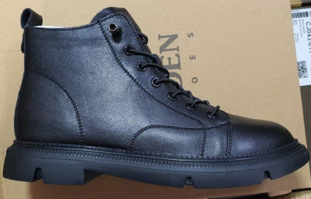 Ботинки  Baden  черный  кожа Z-100321 фото в интернет-магазине | Omadey.ru