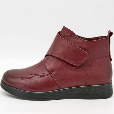 Ботинки  Bonavi  бордовый  кожа Z-100431 фото в интернет-магазине | Omadey.ru