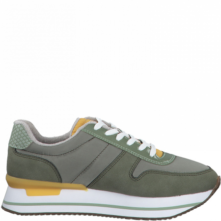 Кроссовки  женские S.Oliver  зеленый  текстиль F-90322 фото в интернет-магазине | Omadey.ru