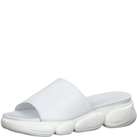 Шлепанцы  Tamaris  белый  кожа F-80769 фото в интернет-магазине | Omadey.ru