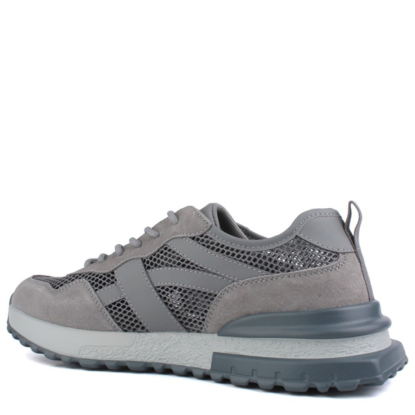 Фото Кроссовки  Baden  серый  кожа  F-400991 мужские