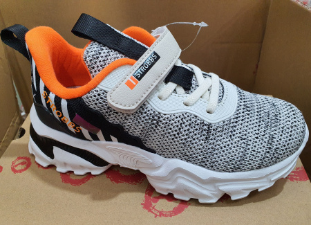 Кроссовки  Strobbs  серый  текстиль F-90406 фото в интернет-магазине | Omadey.ru