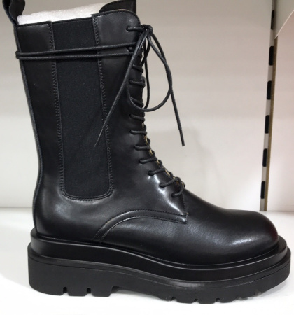 Ботинки  CV Martanni  черный  кожа Z-90644 фото в интернет-магазине | Omadey.ru